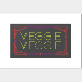 Veggie Veggie Fruit Fruit Front and Back Posters and Art